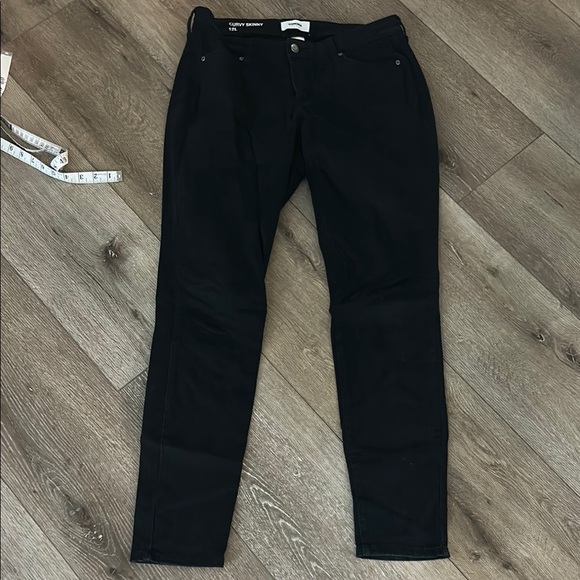 Sonoma Curvy Skinny Black Pants Size 12 Long Tall - Picture 1 of 8